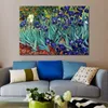 Canvas Wall Art Irises Saint-remy Vincent Van Gogh Painting Handmade Oil Artwork Modern Studio Decor