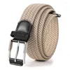 Belts Men's Business Casual Luxury Breathable Braided Elastic For Men Women High Quality Fashion Knitted Pin Buckle Belt