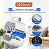 Electric Fans Lovely Cartoon Portable Safe Stroller Fan USB Charging Air Cooling Electric Fan Home Multipurpose Handheld Desktop Bladeless Fan