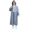 Impermeabili lunghi per adulti EVA impermeabile impermeabile cappotto antipioggia uomo donna viaggio con cappuccio porta poncho pioggia per pesca campeggio L230620