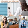 Дверные звонки Tuya Smart Video Door Doorwll Waterpronation Night Vision Home Security 1080p FHD камера цифровой визуальный интерком Wi -Fi Bell 230712