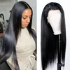 HD 13x4 Lace Frontal Human Hair Wig Brazilian Natural Glueless Bone Straight Transparent Lace Front Wigs for Women Pre Plucked