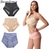 Atmungsaktives Mesh-Unterwäsche-Höschen, niedrige Taille, Body Shaper, Unterwäsche, Bauchkontrolle, Plus-Size-Unterwäsche, Höschen für Frauen