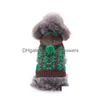 Chien Vêtements 2021 Pull Pet Chat Hiver Chaud Empreinte Manteau Costume Vêtements Pour Petits Chiens Chiot Drop Delivery Maison Jardin Fournitures Dh4Ip