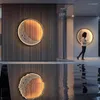 Wall Lamps Crescent Led Lamp Indoor Corridor Hall Porch Moon Mural Bedroom Bedside Creative Background Light