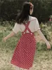 Sukienki na co damowe literatura literatura vintage sukienka na lato 2023 Kołnierz z pojedynczym lalką urocza koszula