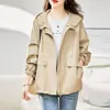 Women's Jackets 2023 Spring Autumn Long Sleeve Outdoor Coats Female Loose Hooded Ladies Solid Color Casual Outerwear Y291
