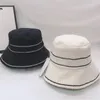 Conjuntos de lenços de aba larga Chapéus de balde Chapéu de balde de moda boné para mulheres homens bonés de beisebol branco baldes de pescador chapéus retalhos de alta qualidade outono inverno largo
