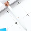 Love Ball Pen Wholesale Student Teacher School Supplies Stationery Metal Heart Ballpoint For Writing Office Accessories Gift