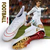 Safety Shoes Football Shoes Men High Ankle Splint Grass Training Football Sneakers TF/FG Ultralight Trendy Waterproof Football Shoes 230713