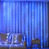 Stringhe Matrimonio Compleanno Luci natalizie Camera da letto Casa Festoon Lamp USB LED Fairy String Curtain Garland Holiday Party Decoration