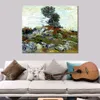 Vincent Van Gogh Canvas Art The Rocks with Oak Tree 1888 Handmade Oil Painting Impressionist Artwork Home Decor Modern