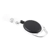 Fashion Retractable Pull Key Ring Chain Reel ID Lanyard Name Tag Card Badge Holder Reel Recoil Belt Key Clip Classic Keychain2703