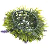 Dekorativa blommor Hängande Topiary Ball Lavendel Konstgjord trädgård Blomma Växt Dekor Korg 25Cm Detaljhandel