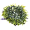 Flores Decorativas Penduradas Topiária Bola Lavanda Artificial Jardim Flor Planta Decoração Cesta 25 cm Varejo