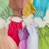 Mädchen Kleider Ins Mode Kinder Sommer Kleid Ärmellose Prinzessin Mädchen Tutu Für Party Candy Farbe Kinder Mesh Strand Urlaub