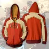 Herrhoodies Avatar: Den sista Airbender Aang Hoodie 3D -tryckt Zip Up Polyester Hip Hop Men huva för Spring Autumn Sportswear