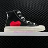 1970 Designer Biała platforma Rozmowa buty płócienne Sneakers Low Run Chuck Hike 1970s CDG Play Classic 70 Taylor Eyes Casual Women Men Trainer Black 007