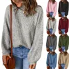 Pulls pour femmes automne et hiver nouveau pull européen et américain à col haut solide pull ample en gros