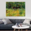 Dipinto a mano su tela strutturata Parco ad Asnieres nella primavera del 1887 Vincent Van Gogh Dipinto Still Life Dining Room Decor