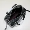 디자이너 Rowan Boston Bags 다이아몬드 격자 나사 라인 베개 가방 진짜 송아지 가죽 편지 자수 퀼팅 숄더백은 하드웨어 지퍼 레이블 핸드백