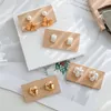 Jewelry Pouches Walnut Ear Studs Earrings Display Stand Solid Wood Card Shooting Prop Backboard Stall Wooden Board