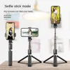 Selfie Monopods Telefon kompatybilny z bluetooth selfie Stick 3 w 1 przenośny przenośny monopod rozszerzalny dla iPhone'a 6S Samsung Huawei Mini statyw R230713