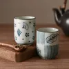 Kupalar vintage japon tarzı seramik kupalar 150ml çay şarap suşi sake fincan komik aile restoran dekorasyon seyahat hediyesi R230713