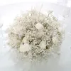 Fiori decorativi Centrotavola per matrimoni Decor Flower Ball Rose Baby Breath Gypsophila Composizione floreale Vetrina Evento Festa