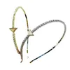 Strass Letter Girl Headband Acessórios de cabelo feminino Luxo Designer Hairbands Lovely Fashion Hair Hoop Head Bands