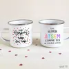 Tazze Une Atsem Top Du Top Tazze di stampa Tazze di caffè creative Bevande scolastiche Acqua Tazza di latte Tazza smaltata Maniglia domestica Bicchieri Atsem Regali R230713