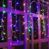 Strings LED Snowflakes Garland Curtain String Fairy Lights Hanging Ornaments Christmas Decorations For Home Noel Navidad Year 2024
