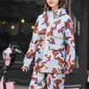 Fashion Camouflage Raincoat Pants Suit Women Mens Waterproof Split Rain Coat Outdoor Motorcycle Riding Rainproof Protect Gear L230620