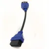 OBD2 Extension Cable 24cm Blue Male-to-Female Interface 사용하기 쉬운 16 핀 OBD 2 플러그 확장 어댑터 최상의 품질