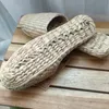 Sandals 2023 Men'S Straw Slippers Handmade Chinese Unisex Summer Home Shoes Couple Weave 230713