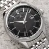 Top-Marke TISSXX Neue Luxus-Herrenuhr Modegeschäft Automatisches schwarzes Zifferblatt Edelstahl-Designer-Uhrwerk Uhren Hochwertige Montre-Armbanduhr