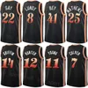 Man Kids Impresso Basquete Bufkin Jersey 4 Seth Lundy 8 Rudy Gay Usman Garuba Garrison Mathews 25 Bruno Fernando 24 Saddiq Bey 41 Trae Young 11 Camisa DeAndre Hunter