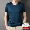 رجال tshirts أعلى الصف 17 Mulberry Silk Brand Tops v Deck T قمصان للرجال الصيف 2023 قصيرة الأكمام الأزياء عارضة ملابس الرجال 230711