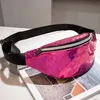 Métal Brillant Paillettes Taille Fanny Pack Sac Partout Ceinture Sac Designer Bum Poitrine Yoga Banane Femmes Hommes En Plein Air Polaire Épaule Bandoulière Taille Sacs Nouveau