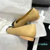 2023 dame designer femmes diamant treillis chaussures formelles en cuir décontracté chaussures plates mode femmes tête carrée mocassins confortables