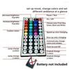 Strings YOUZI 10M RGB LED Waterproof Strip Lights 44Keys Remote Control Adapter