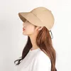 قبعات واسعة الحافة الموضة بارد الصيف النساء قبعات واقية من الشمس الإناث في الهواء الطلق ،