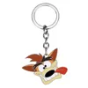 MQCHUN Crash Bandicoot Game Sleutelhangers voor Mannen Vrouwen Cosplay Hond Sleutelhanger Mannelijke Anime Sieraden Sleutelhouders Sleutelhanger Souvenir1248J