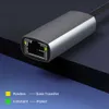 Güç Kablosu Fişi USB C Ethernet USB C ila RJ45 LAN adaptörü S10 S9 NOT20 Tip Ağ Kartı 230712