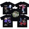 Kvinnor s t shirt y2k hip hop brev tryckt t shirt tecknad överdimensionerade toppar harajuku mode casual alla matchar löst streetwear 230713