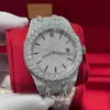 يمكن تخصيص الساعات الماس الحجرية Moissanite Mosang اختبار اختبار MANS Mechanical Movement Movement Fvs12RMG