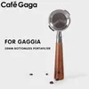 커피 필터 바닥이없는 포르타 필터 58mm Gaggia 필터 바구니 교체 에스프레소 기계 바리 스타 액세서리 도구 230712