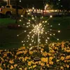 Lâmpada solar de fogos de artifício 90/120/150 led luz de fogo de artifício grama globo dente de leão para jardim gramado paisagem feriado luzes de natal