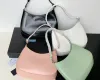 Cleo tygväska designer axelväskor kvinna modehandväskor högkvalitativ läder vit gradient hobo 2023 nya damer plånböcker