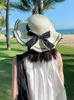 Wide Brim Hats Fashion Women Summer Sun Hat Casual Bowknot Big Dome Bucket 2023 Cool Raffia Panama Sunscream Beach For Holiday